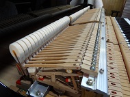 YAMAHA C3B 1980年製造 鍵盤・アクション